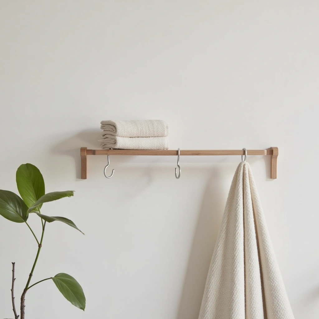 18. Minimalist Towel Racks
