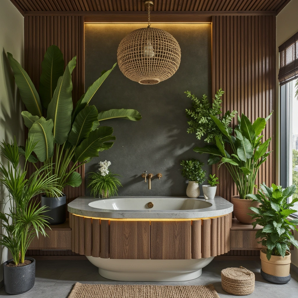 Idea 6: Create a Tropical Oasis with Plants