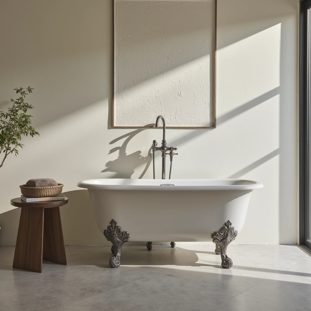 2. Claw-Foot Tub