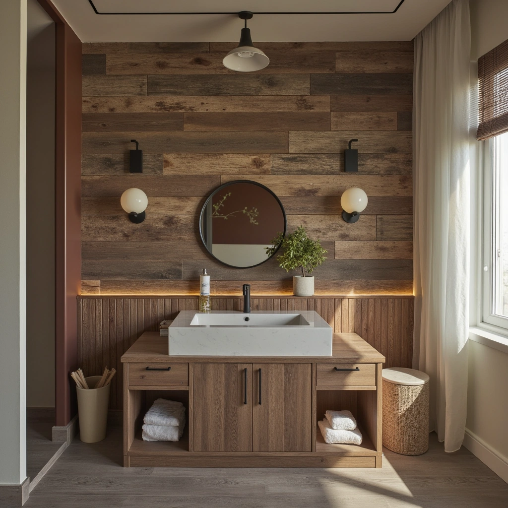 5. Reclaimed Wood Accent Wall