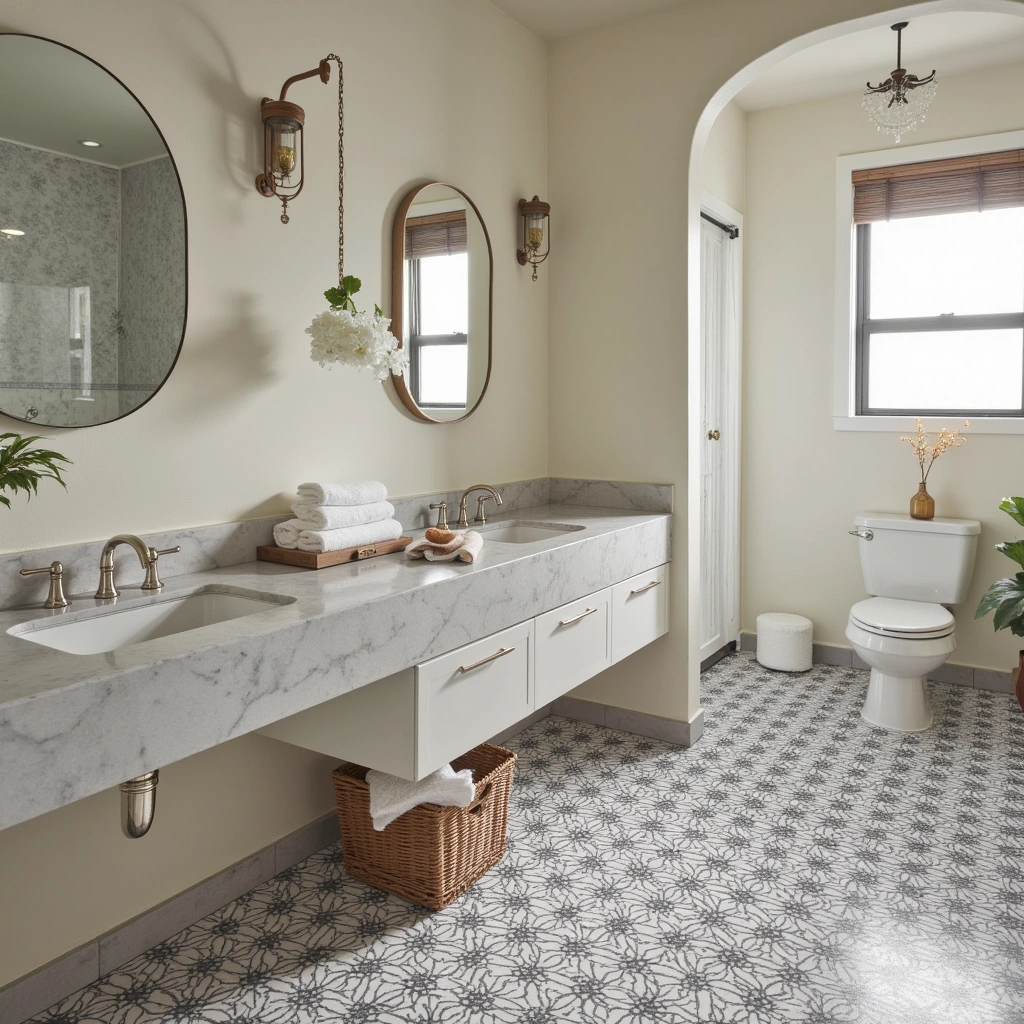 16. Patterned Tile Floor