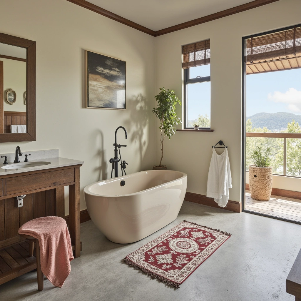 28. Vintage-Style Bath Mat