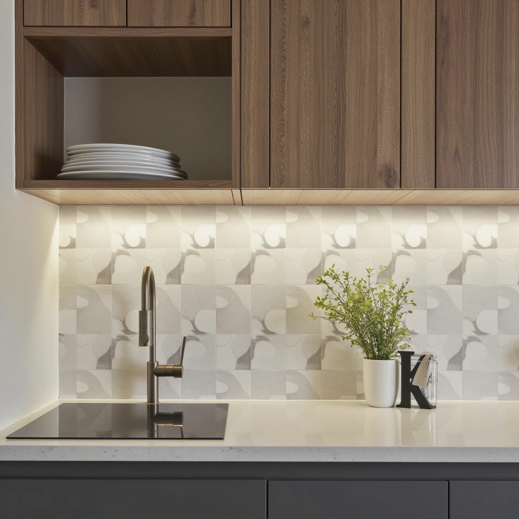 12. Minimalist Backsplash