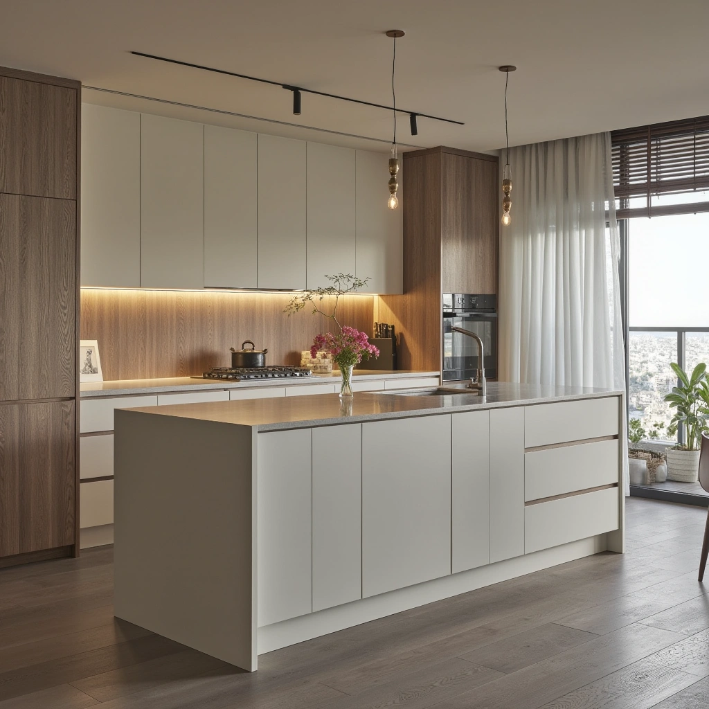 24. Minimalist Kitchen Islands