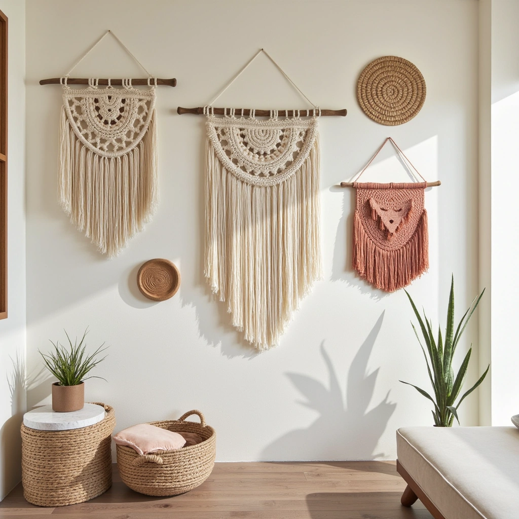 Incorporate Macrame and Weavings