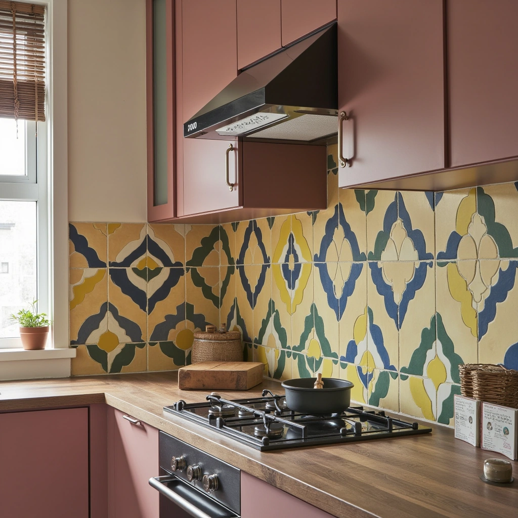 2. Colorful Backsplash
