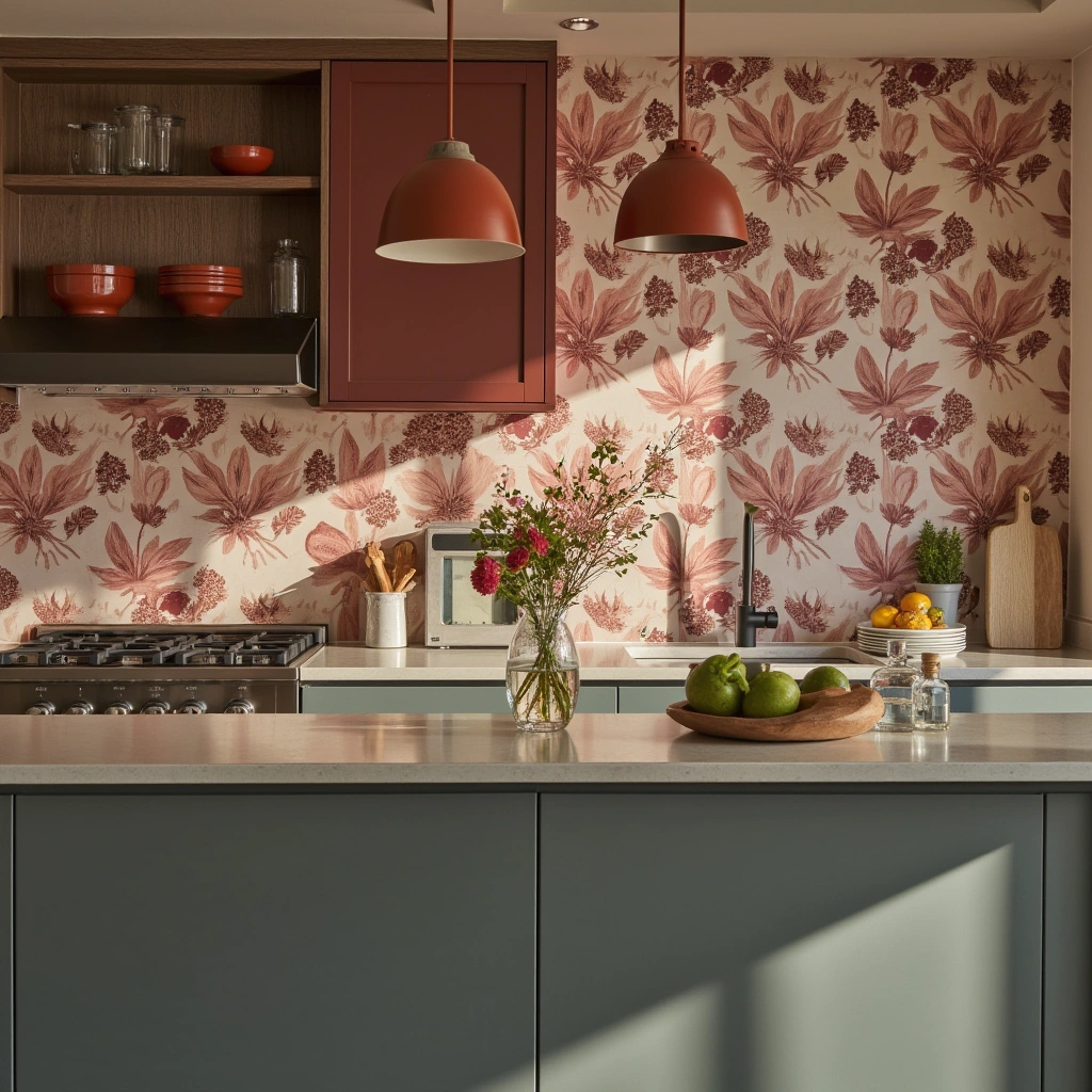 17. Vibrant Kitchen Wallpaper