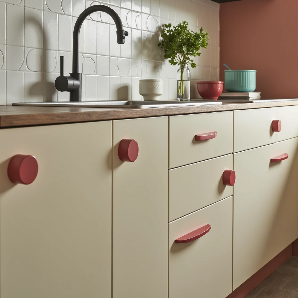 19. Vibrant Kitchen Cabinet Hardware
