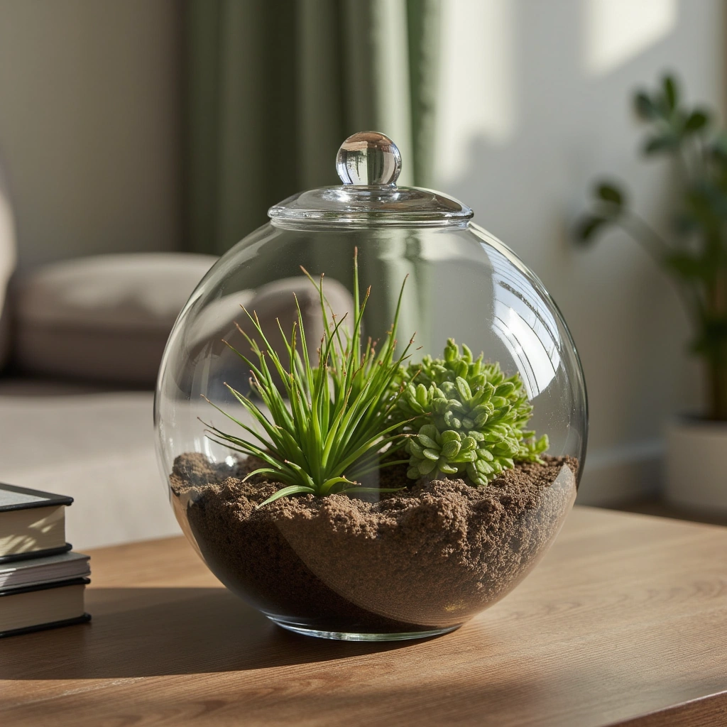 1. Glass Globe Terrarium