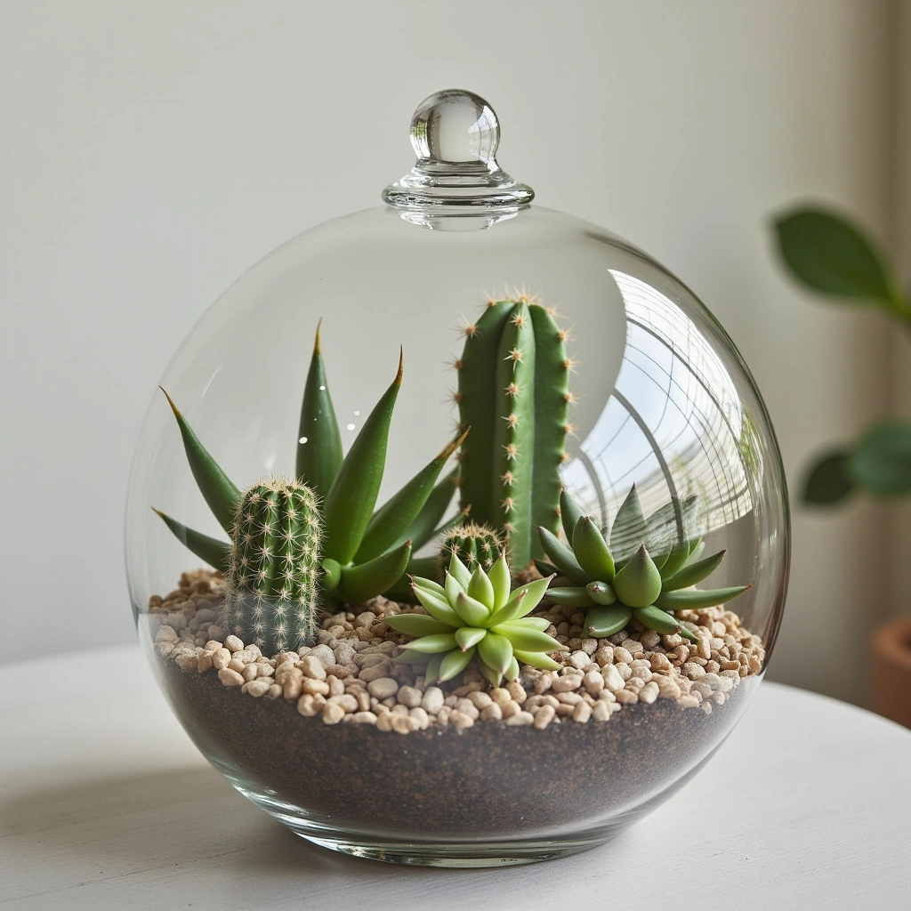 9. Cactus Terrarium