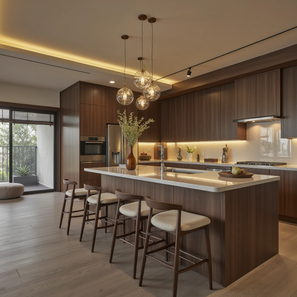 27. Well-Designed Kitchen Seating Area