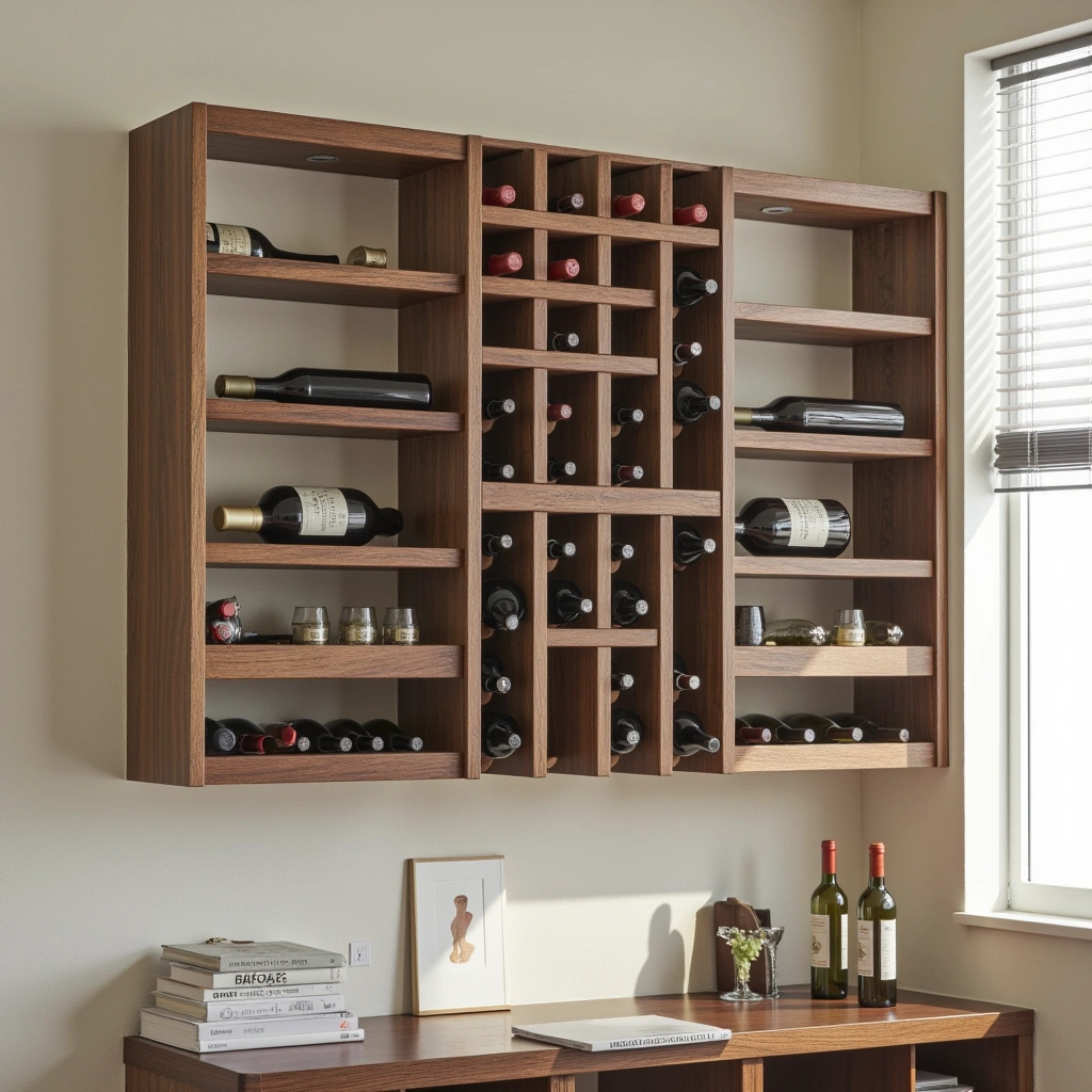 Wall-Mounted Wine Rack