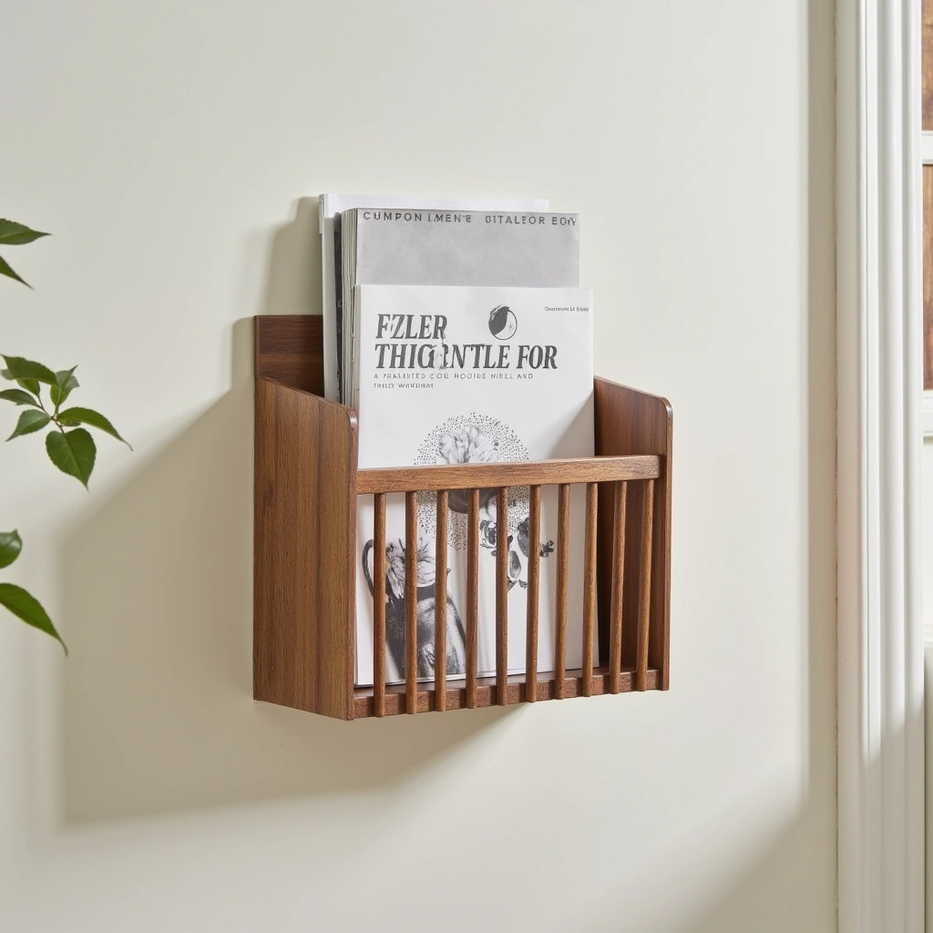 Wall-Mounted Magazine Rack