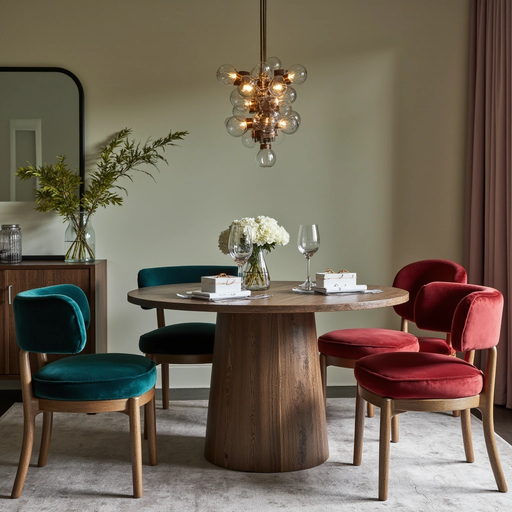 2. Velvet Upholstery