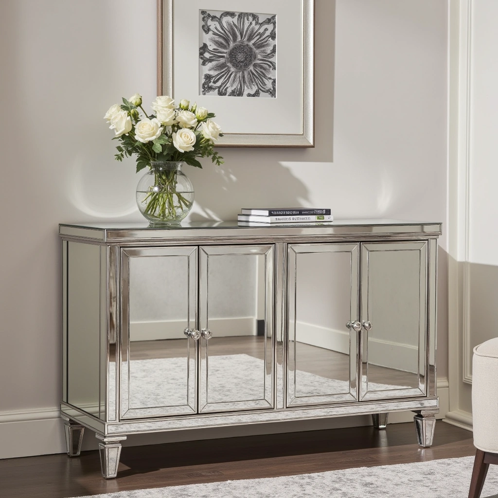 10. Mirrored Furniture