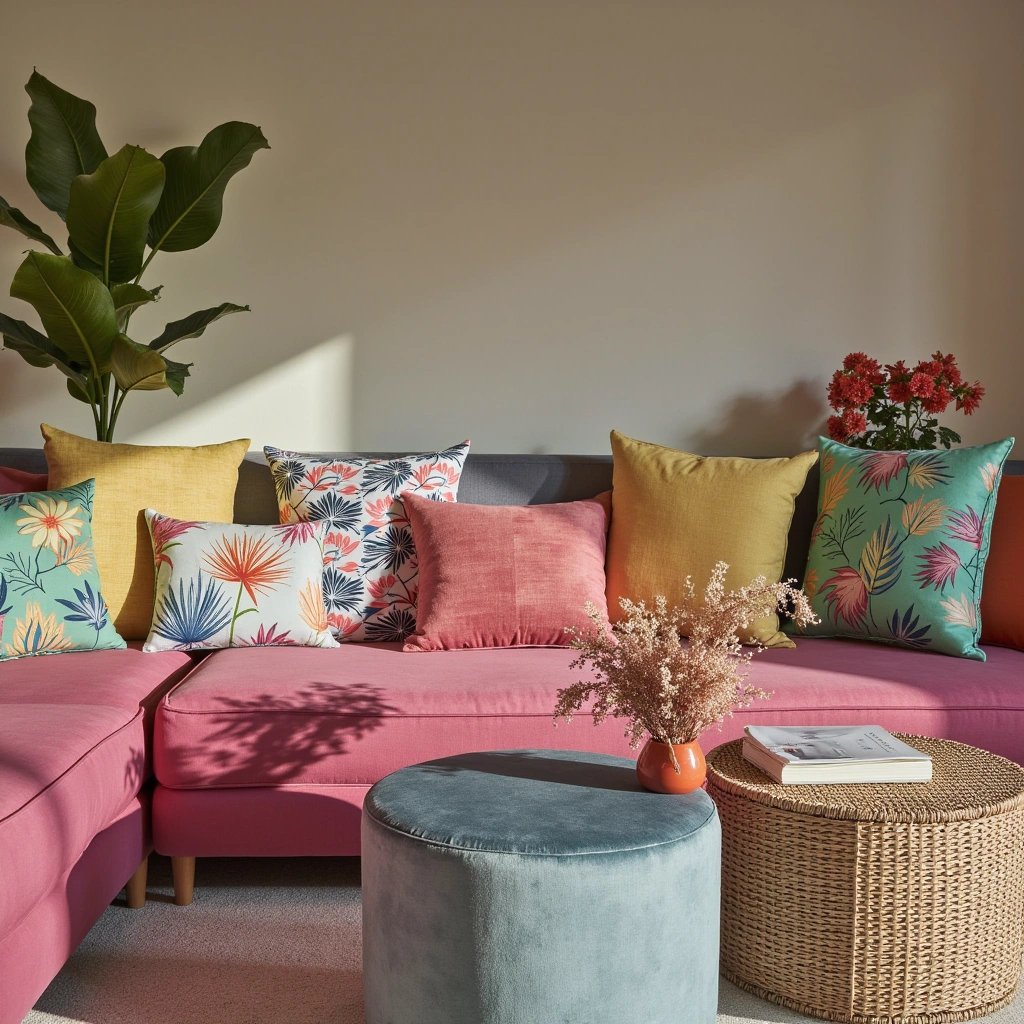 13. Colorful Throw Pillows