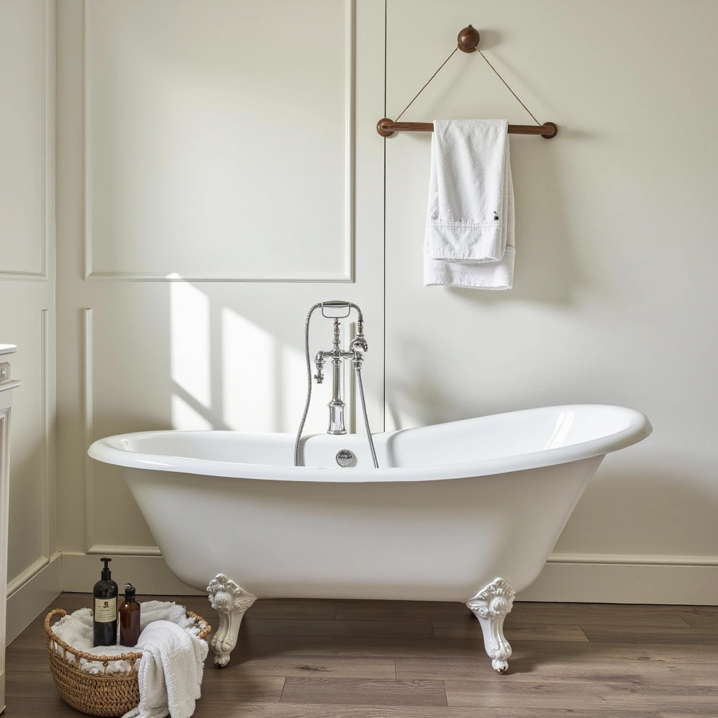 2. Claw-Foot Tub for Vintage Charm