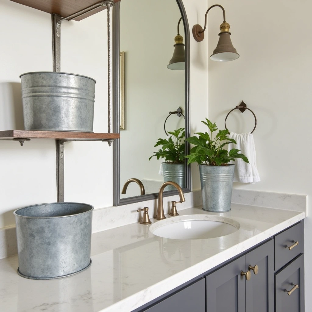 5. Galvanized Metal Accents