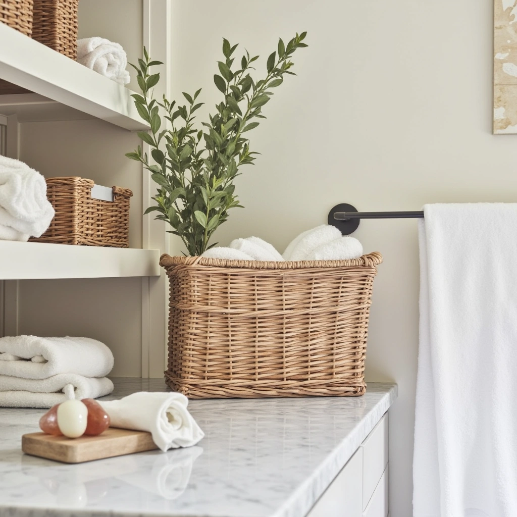 12. Wicker Baskets for Storage