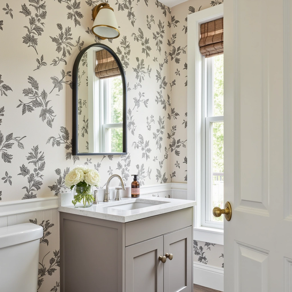 14. Farmhouse-Style Wallpaper