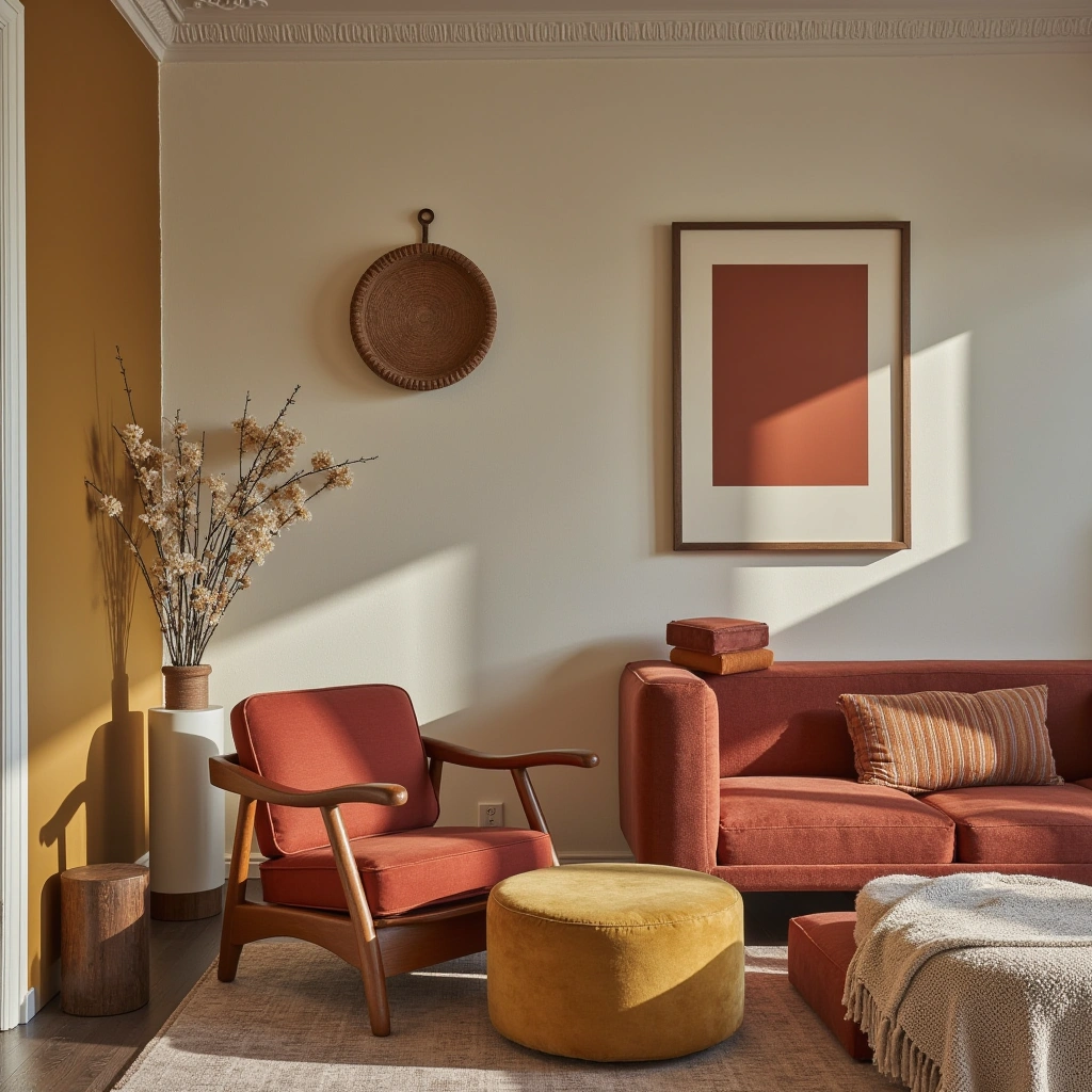 8. Pops of Warm Color