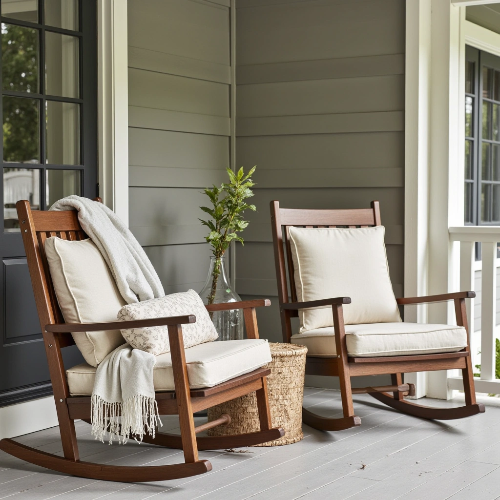 2. Cozy Rocking Chairs with Soft Cushions