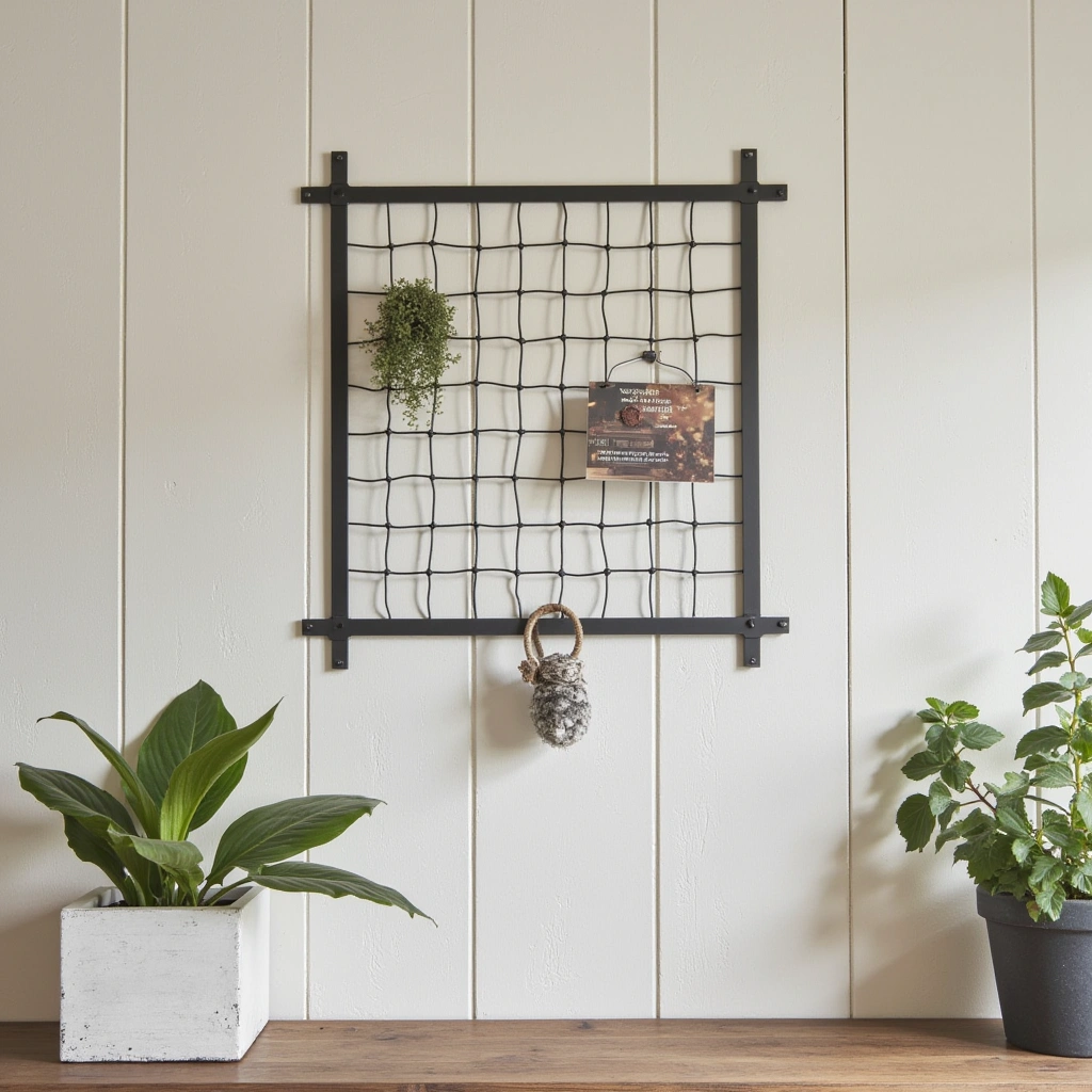 6. Black Metal Wall Grids