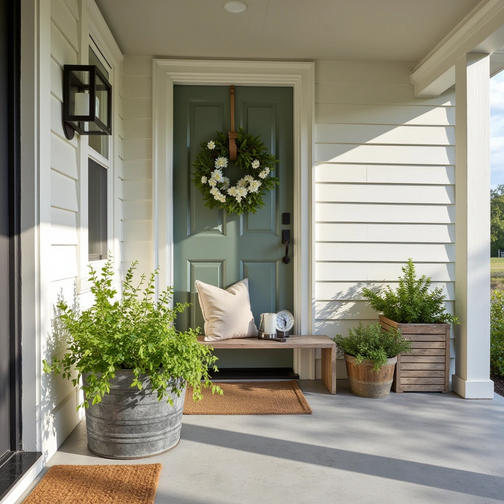 3. Lush Potted Plants and Hanging Baskets