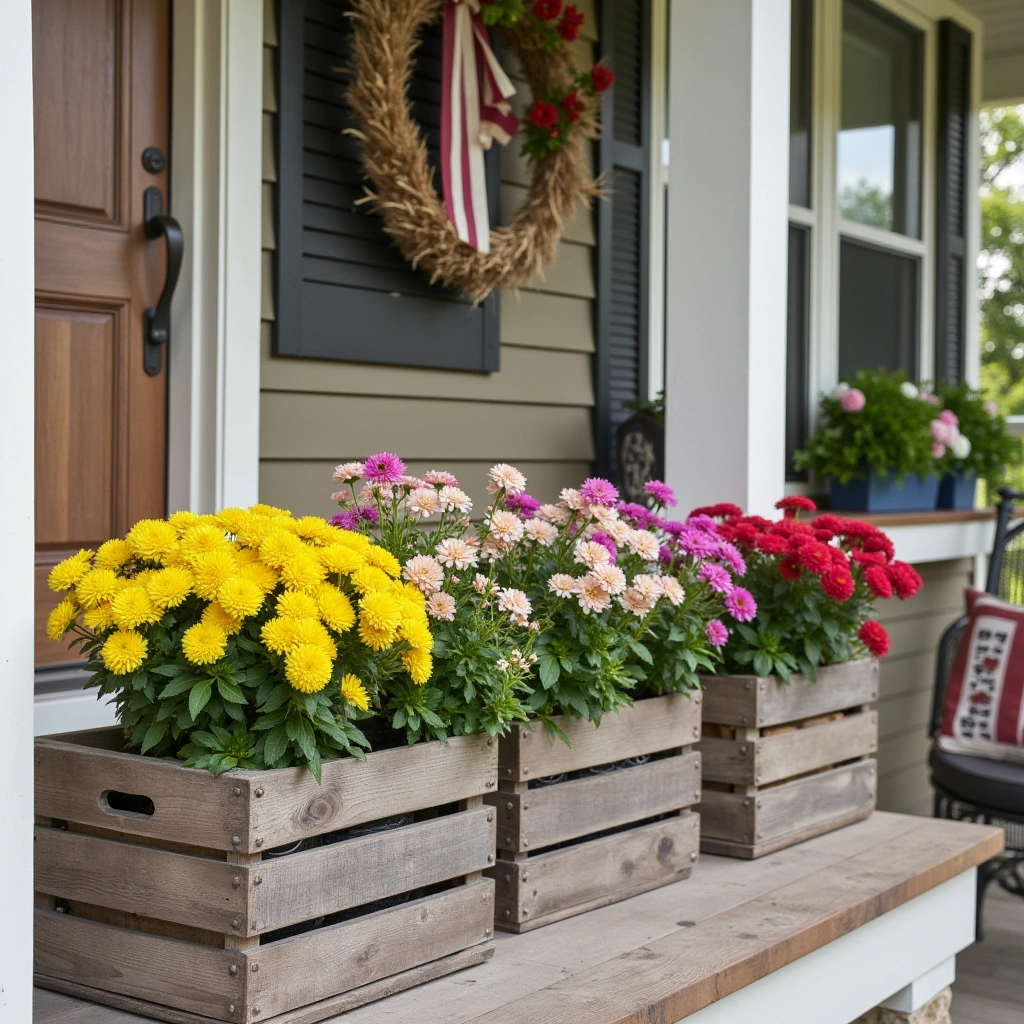 9. Seasonal Flower Boxes on Railings