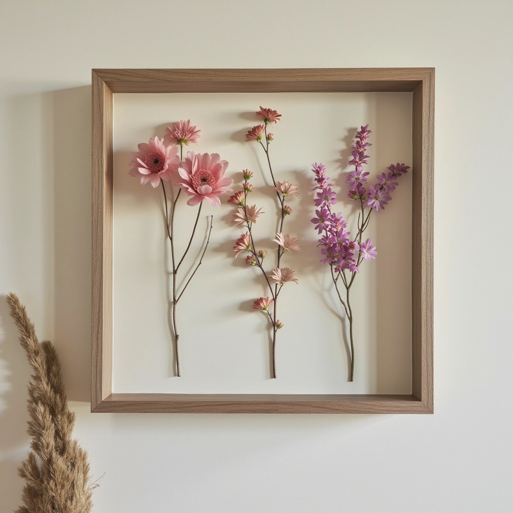 14. Dried Flower Arrangements in Shadow Boxes