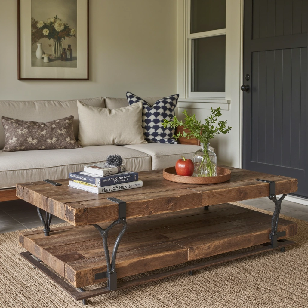 15. Reclaimed Wood Coffee Tables