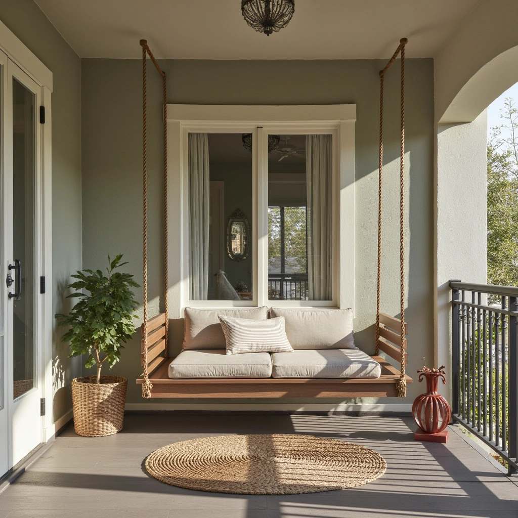 3. Swing Porch: A Fun and Functional Focal Point