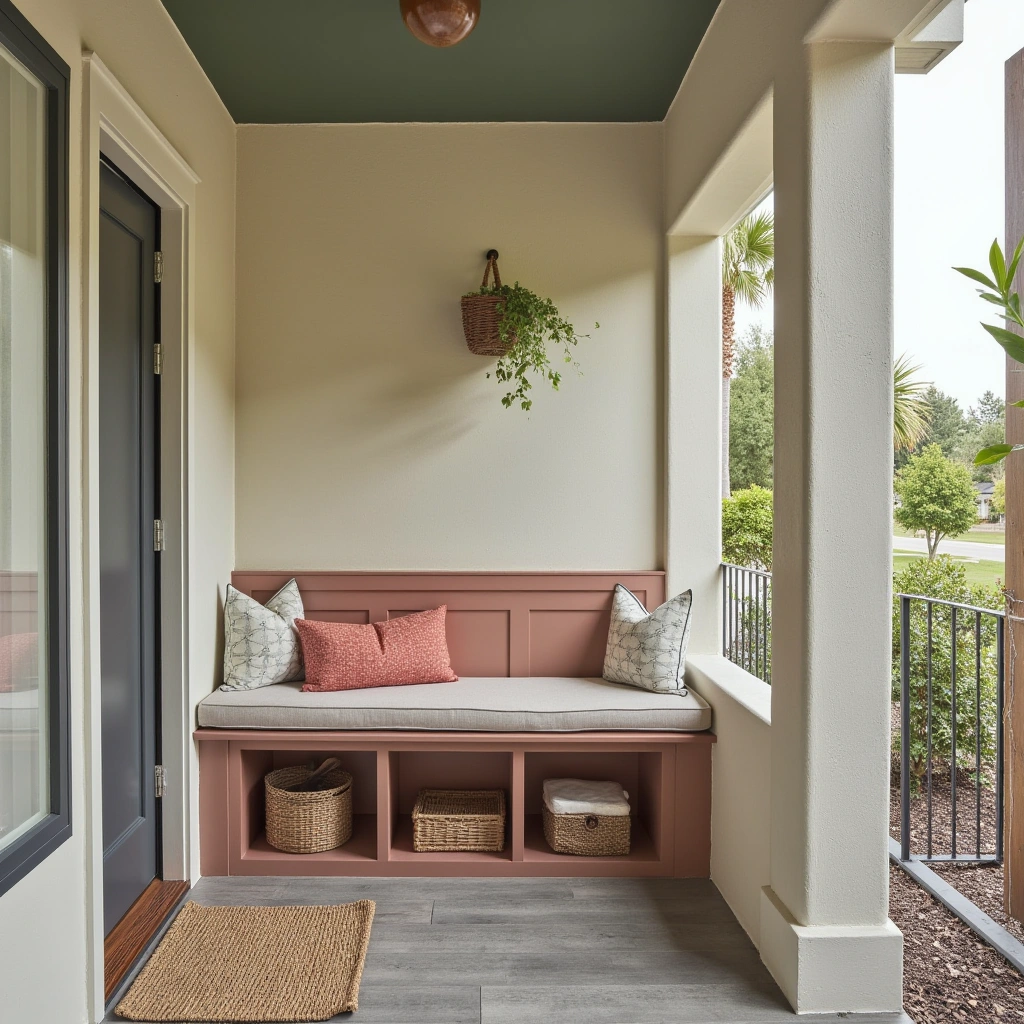 4. Built-In Bench Seating with Storage