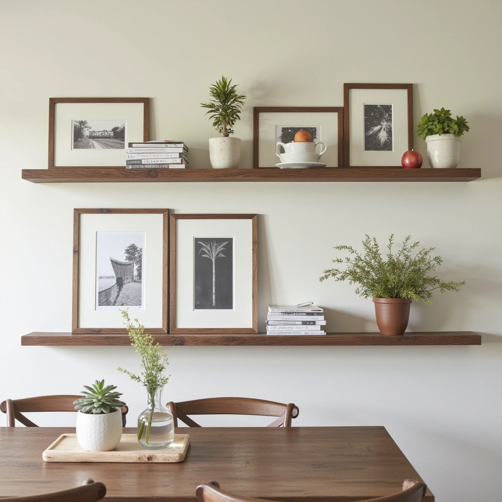 17. Barn Wood Picture Ledges