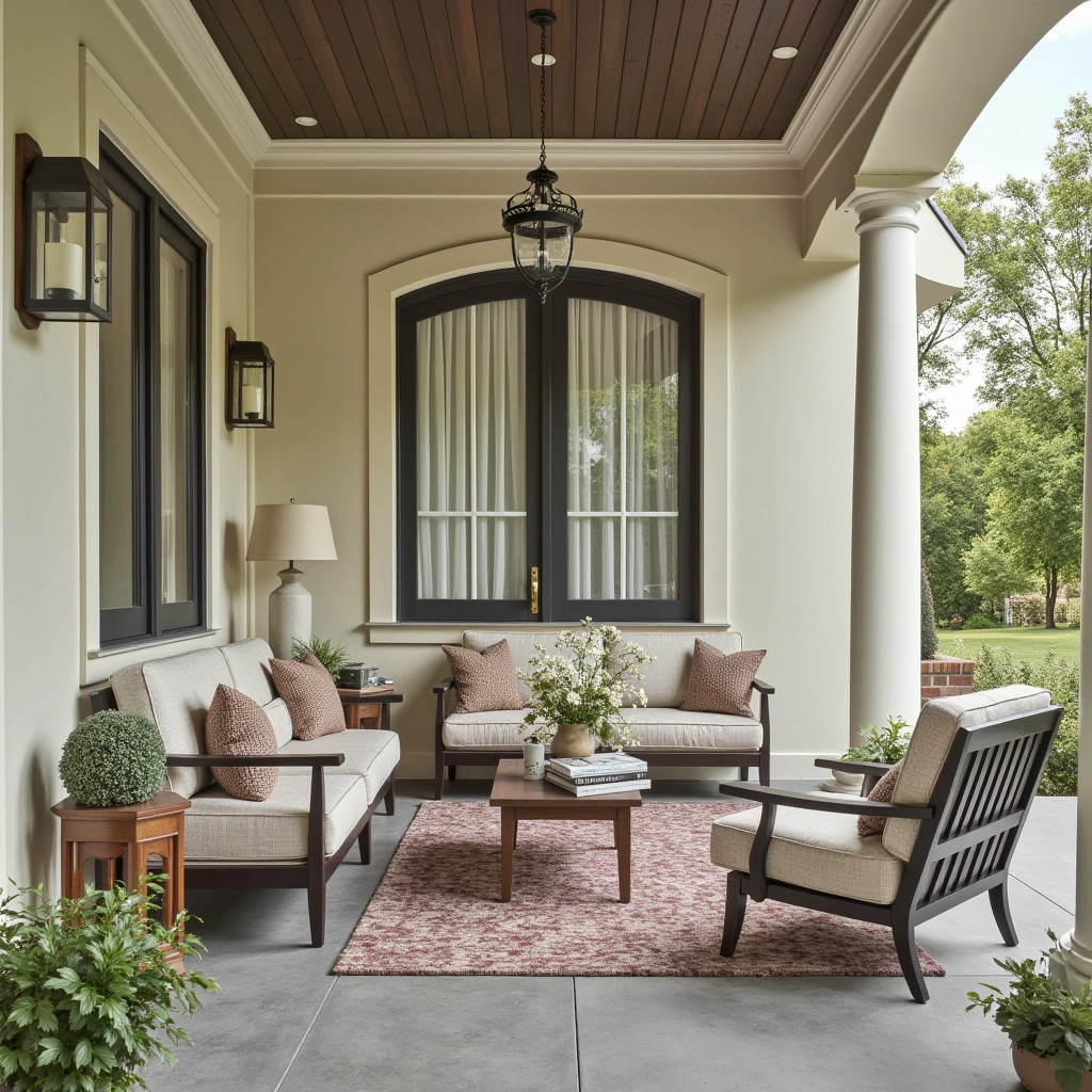 20. Elegant Porch with Classic Columns and Symmetry
