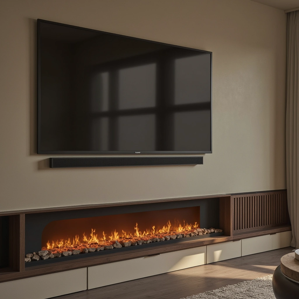 7. Modern Electric Fireplace