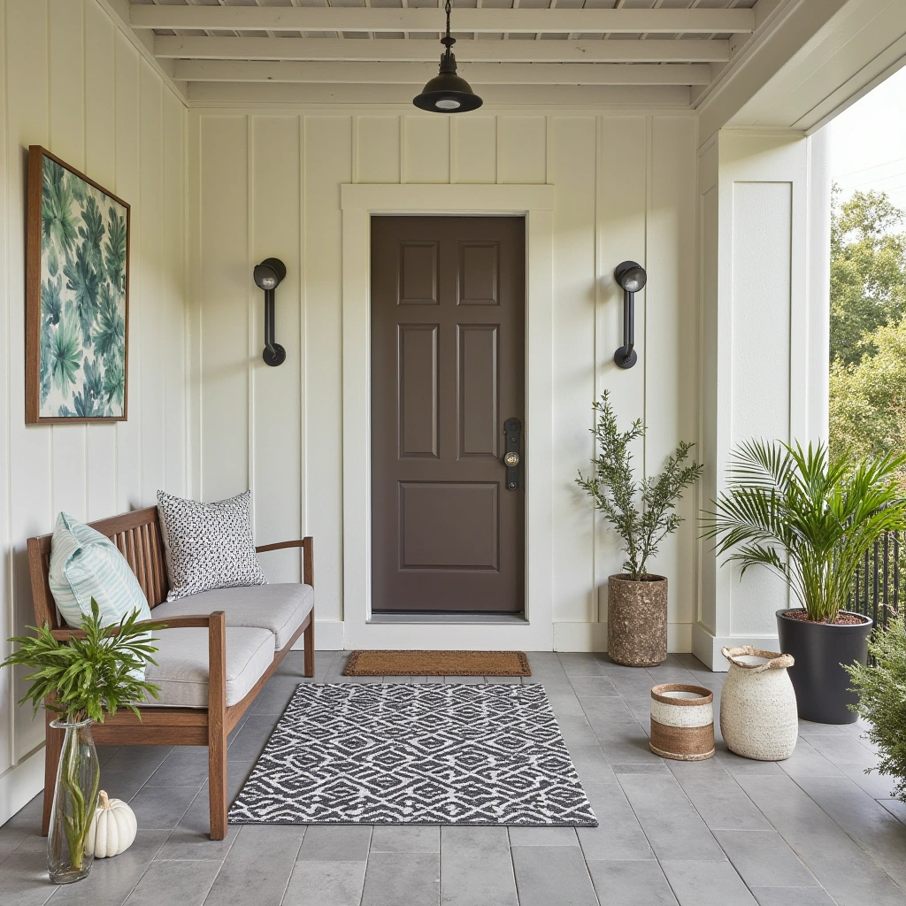 23. Porch with Outdoor Art and Sculptures
