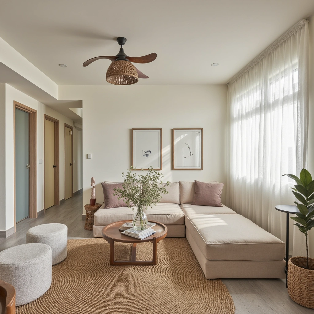 7. Layer with Natural Fiber Rugs