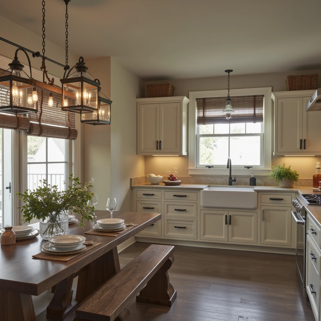 8. Opt for Farmhouse-Style Pendant or Lantern Lighting