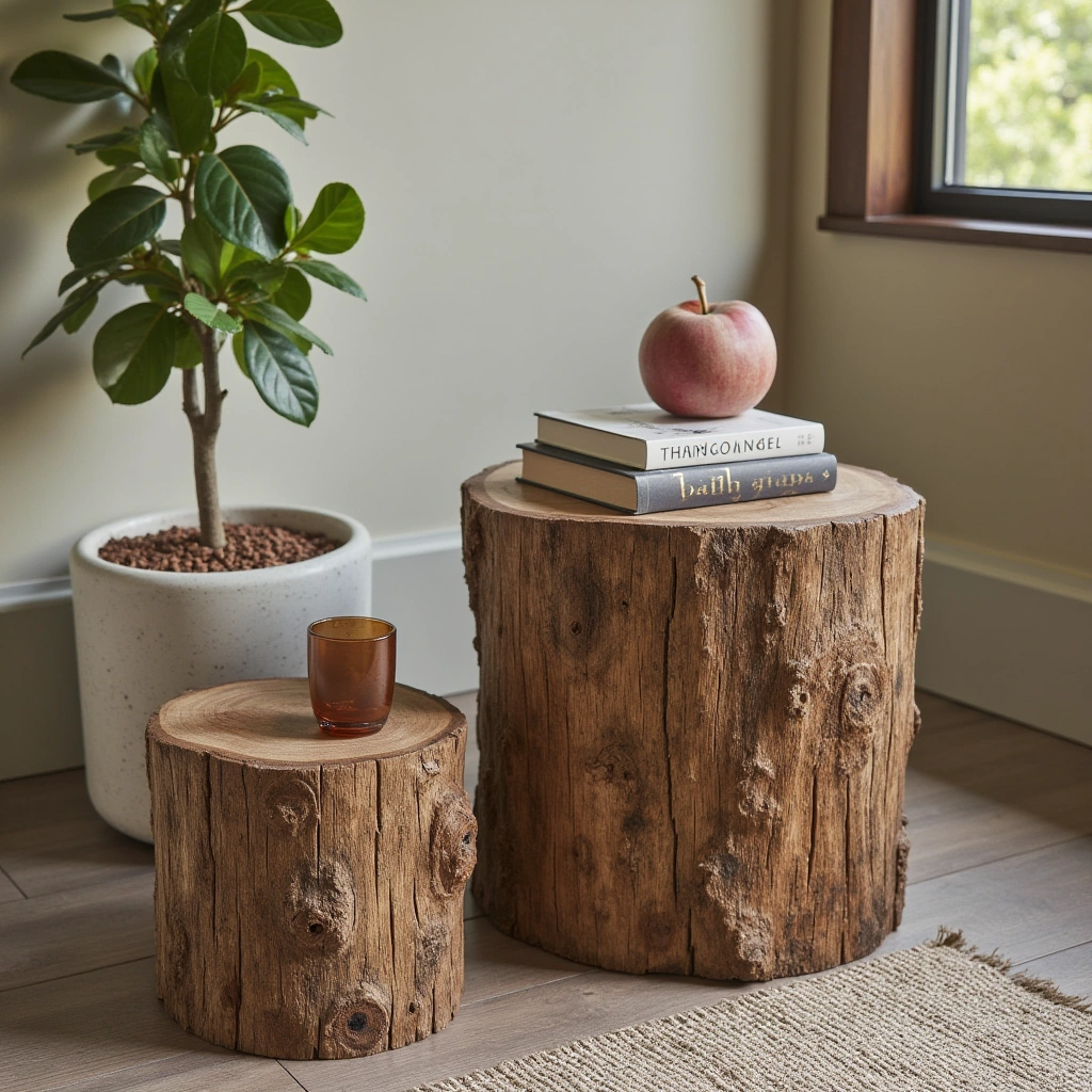 13. Log Side Tables