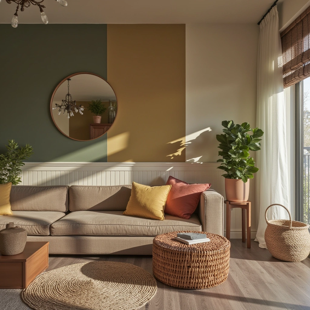 2. Earth-Toned Color Palette with Natural Textures