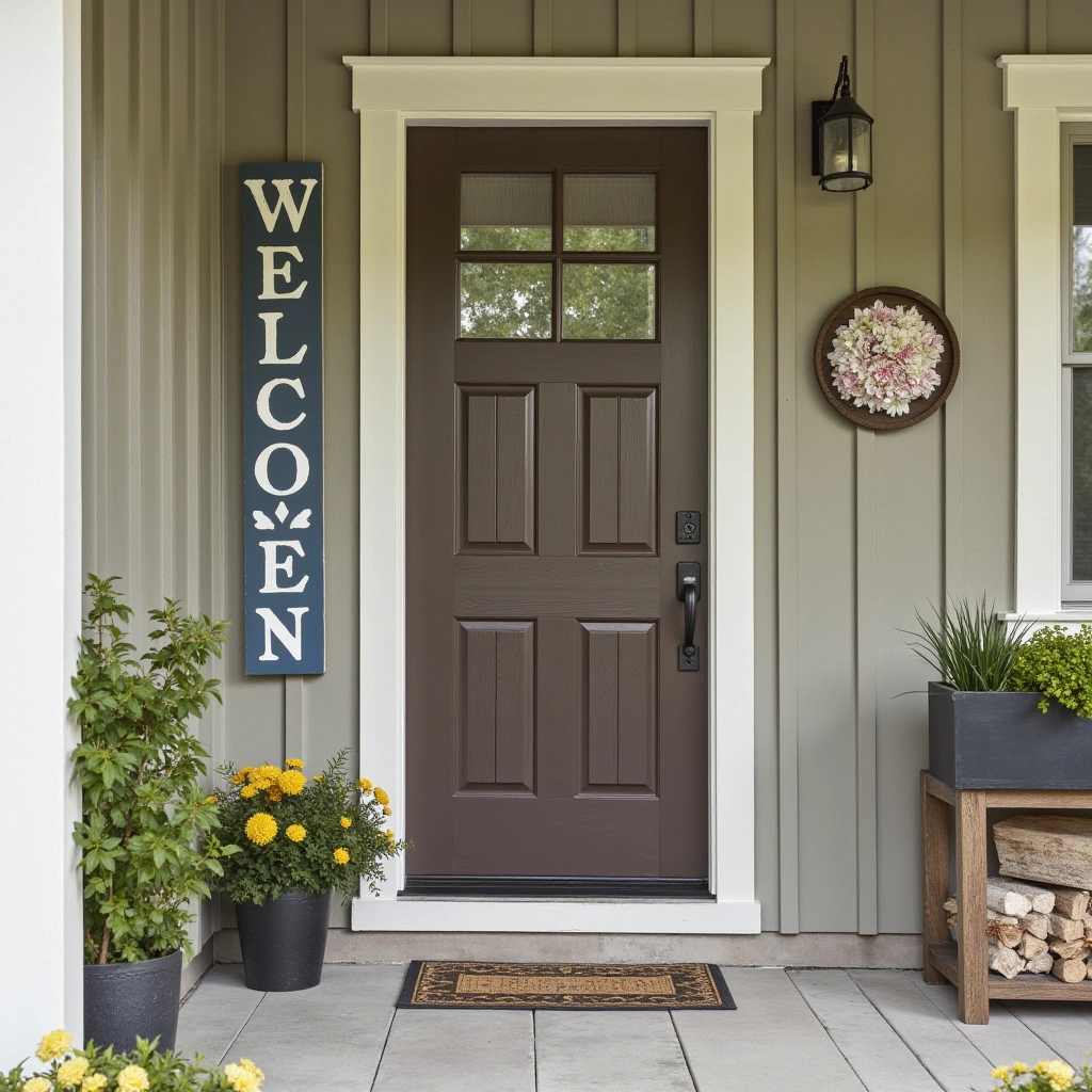 16. Rustic Welcome Sign