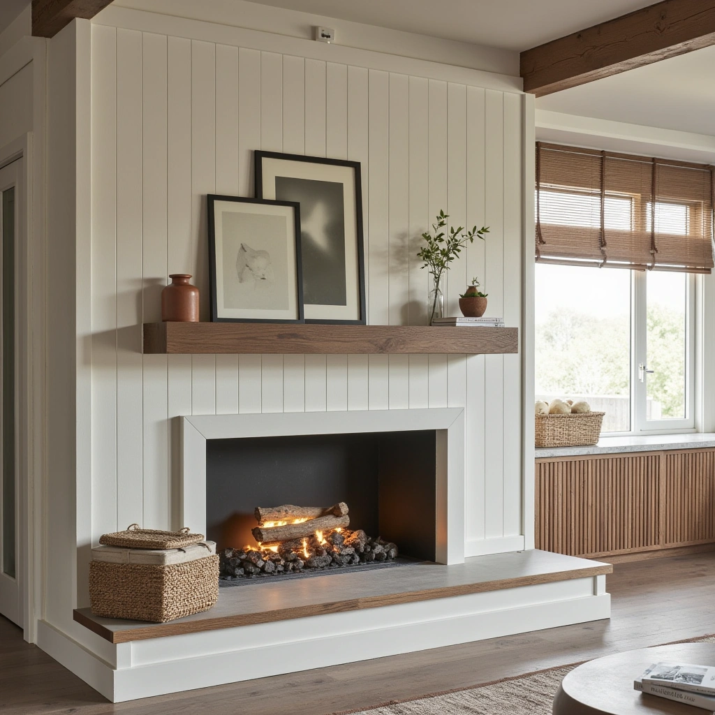 What Is a Modern Farmhouse Fireplace?