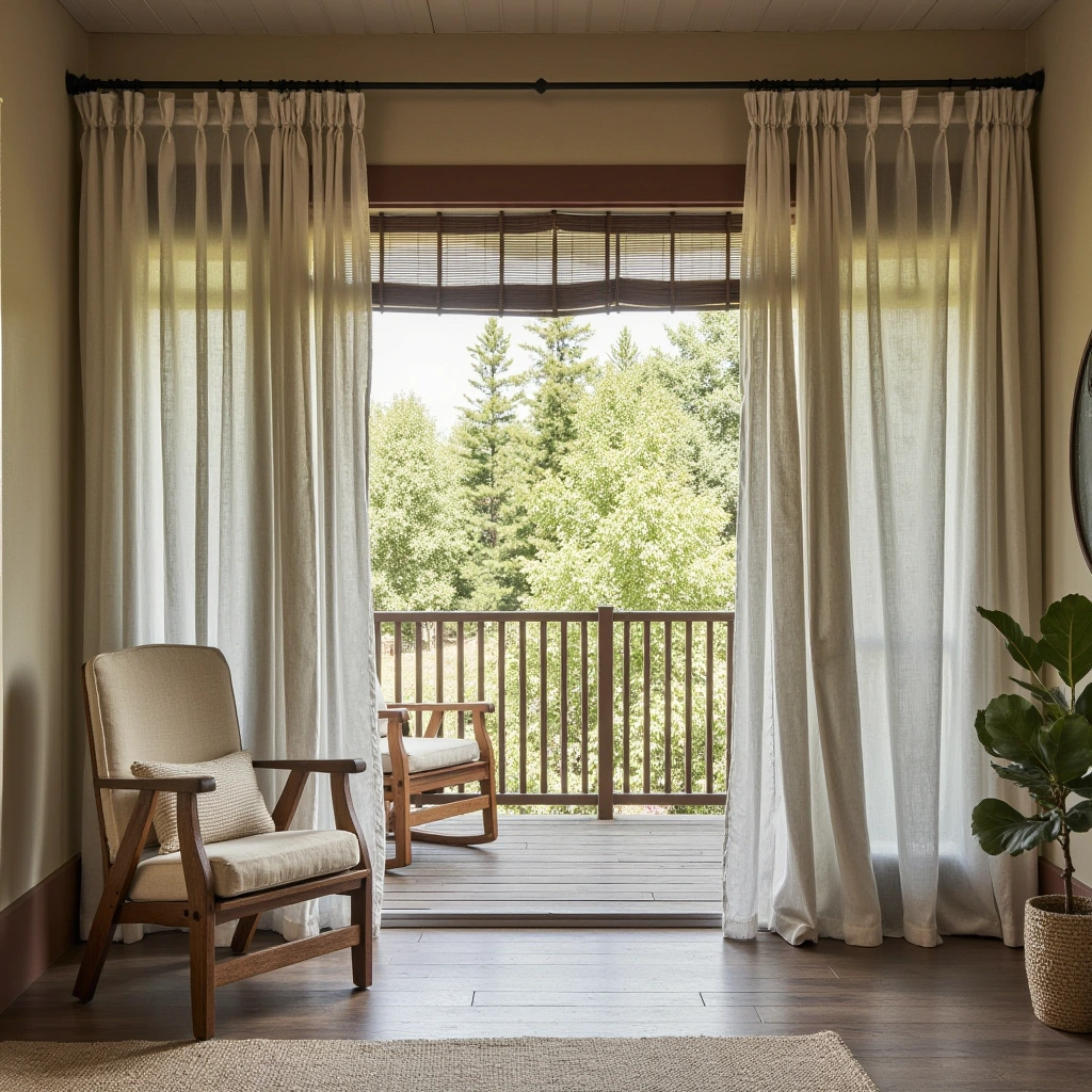 19. Natural Fiber Curtains