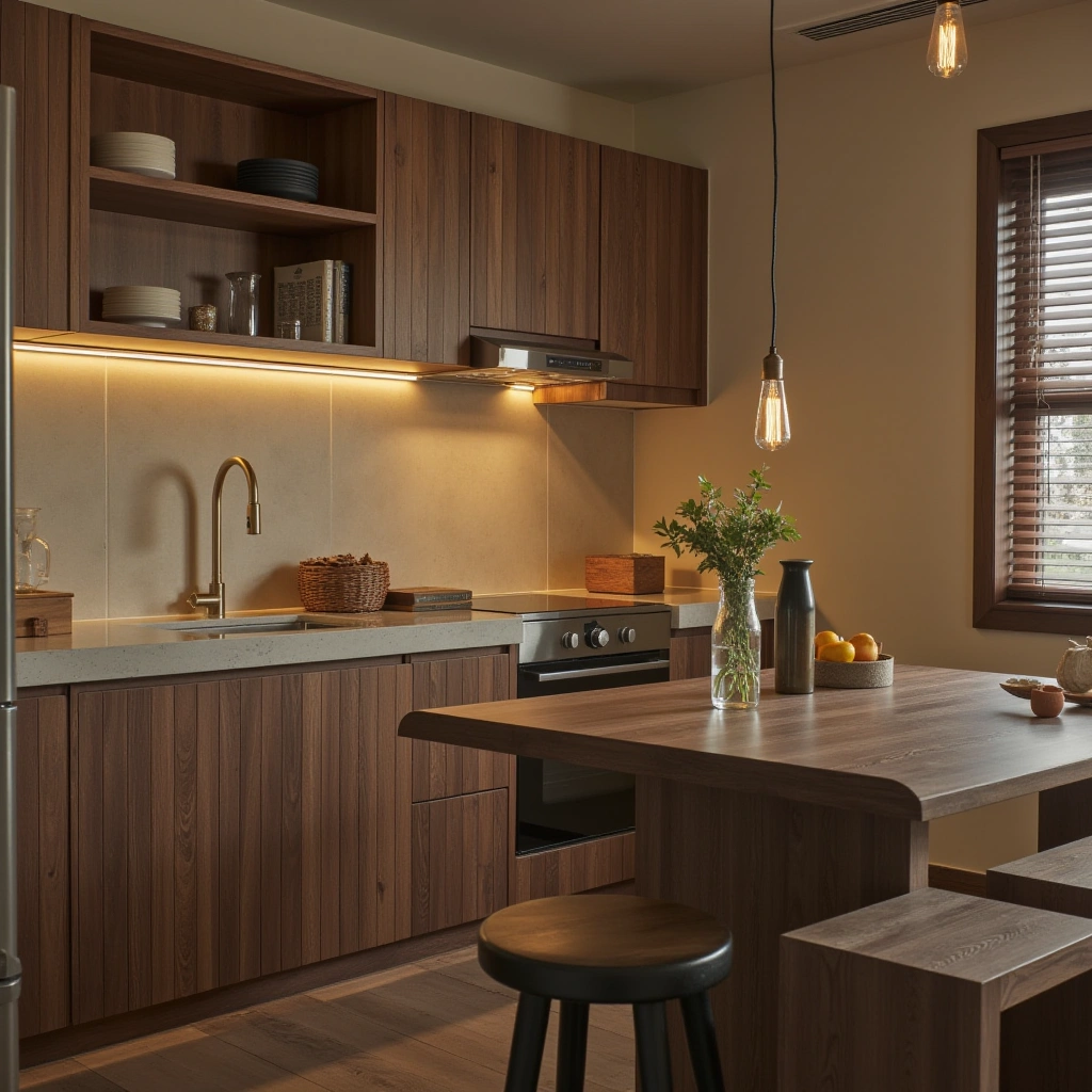 8. Layered Lighting with Lanterns and Edison Bulbs