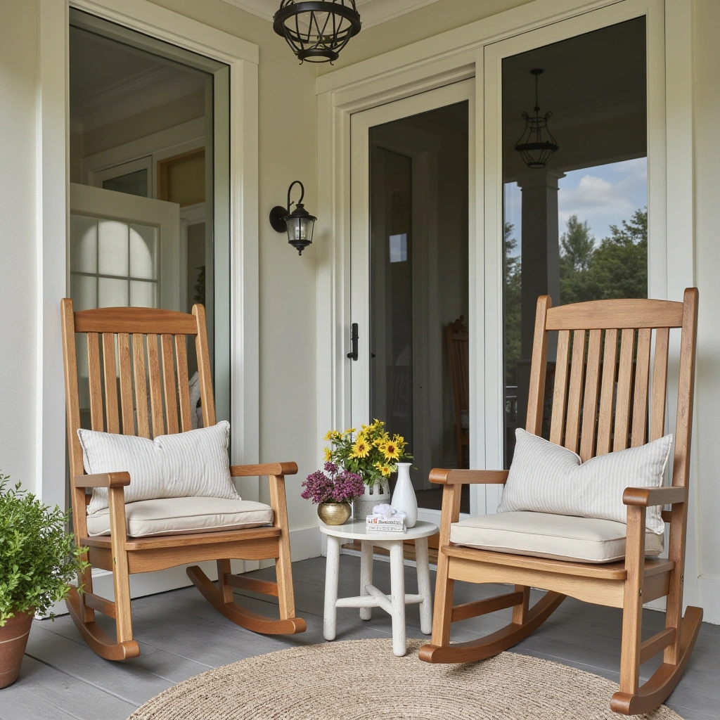 20. Wooden Rocking Chairs