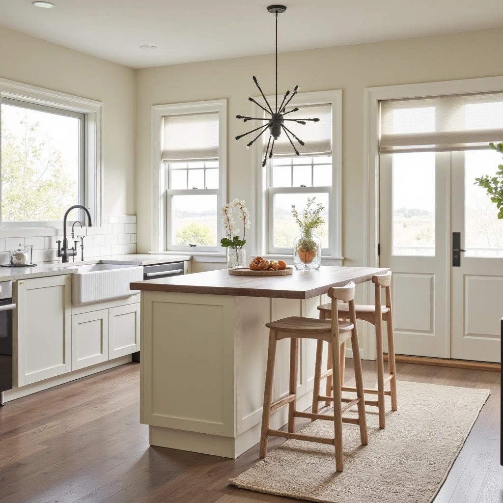 14. Neutral Area Rug with Subtle Patterns