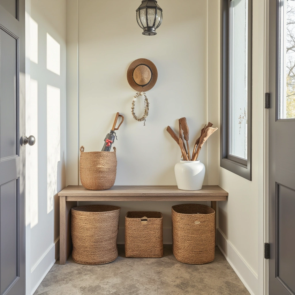 6. Woven Basket Storage