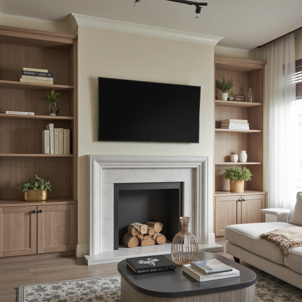 11. Fireplace with TV Integration