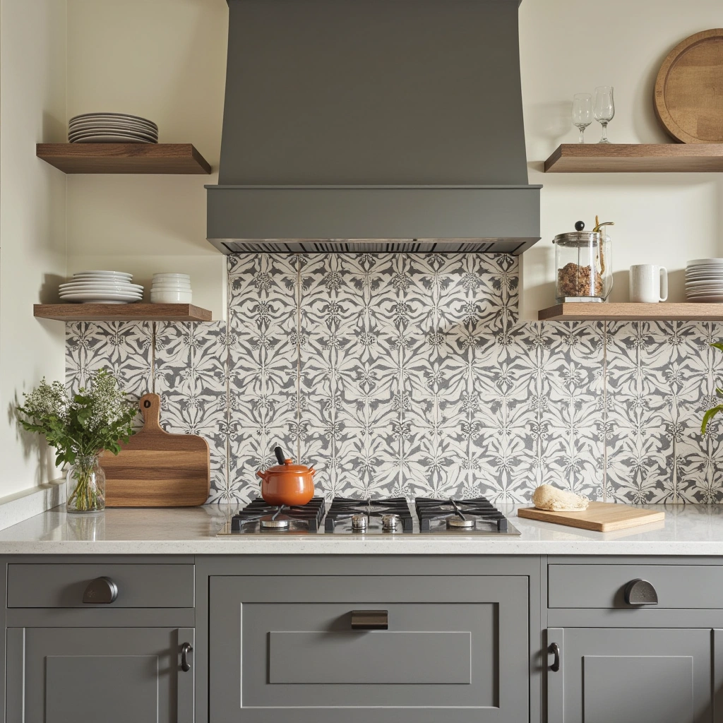 3. Patterned Tile Backsplash: A Splash of Personality
